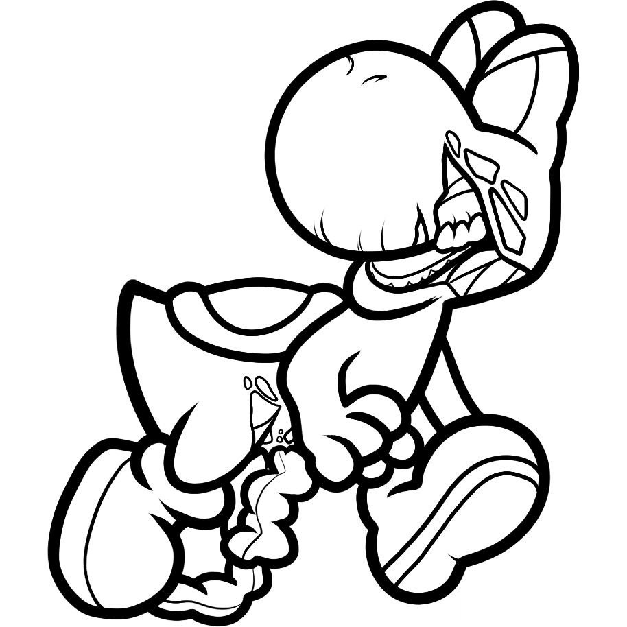 Free Yoshi Coloring Pages