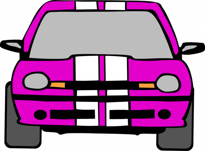Car front view clipart