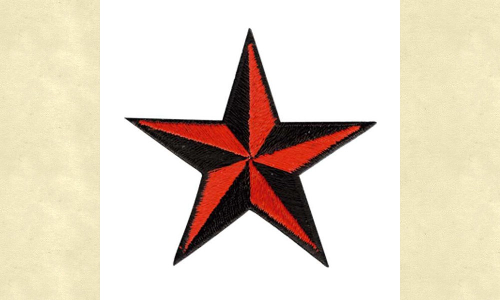 Red Nautical Star Patch - £2.5 - Ozone Clothing