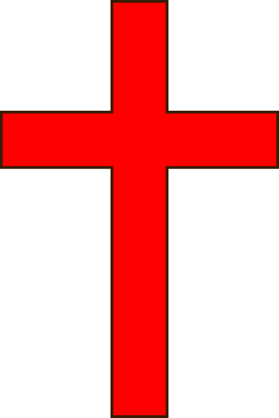 Red Simple Cross clip art - vector clip art online, royalty free ...