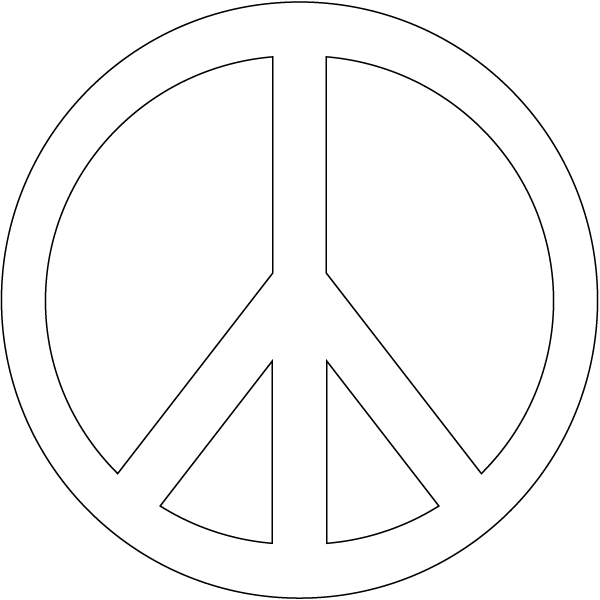 Peace Sign Print Color Fun Free Printables Coloring Pages