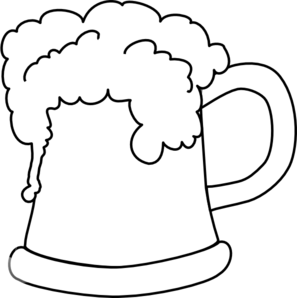 Beer Mug Outline clip art - vector clip art online, royalty free ...