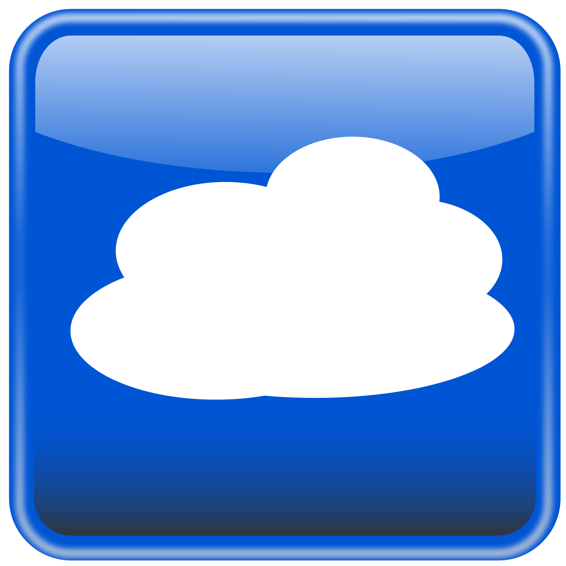 Clip Art: Cloud Computing Button Nube Computo ...