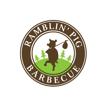 Logo Design Binghamton, Elmira, Syracuse, Ithaca NY - Ramblin' Pig BBQ