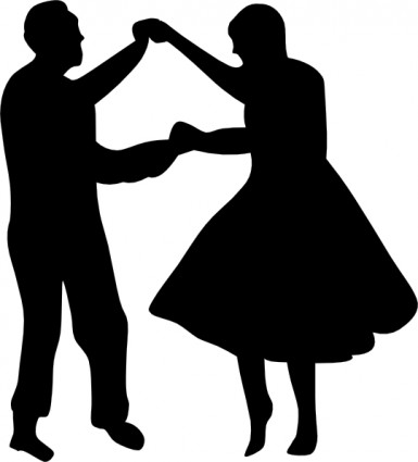 Couple ballroom dancing silhouette Free vector for free download ...