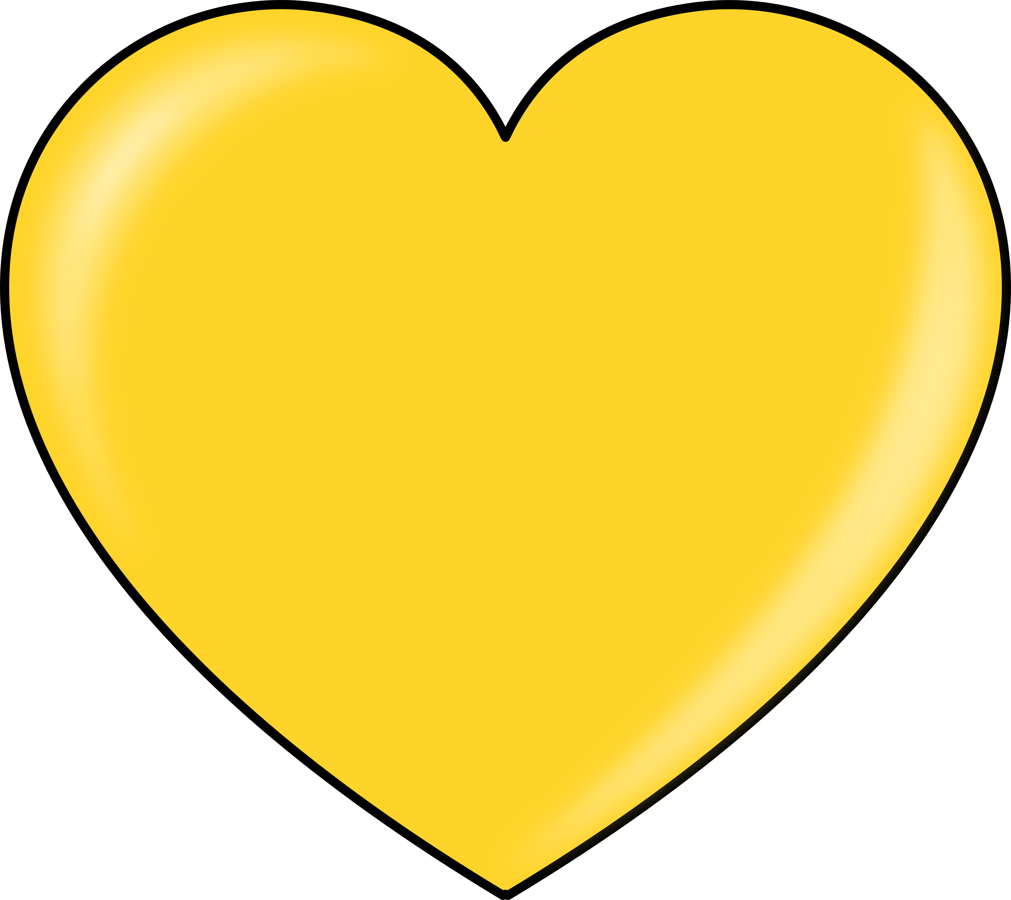gold heart SVG