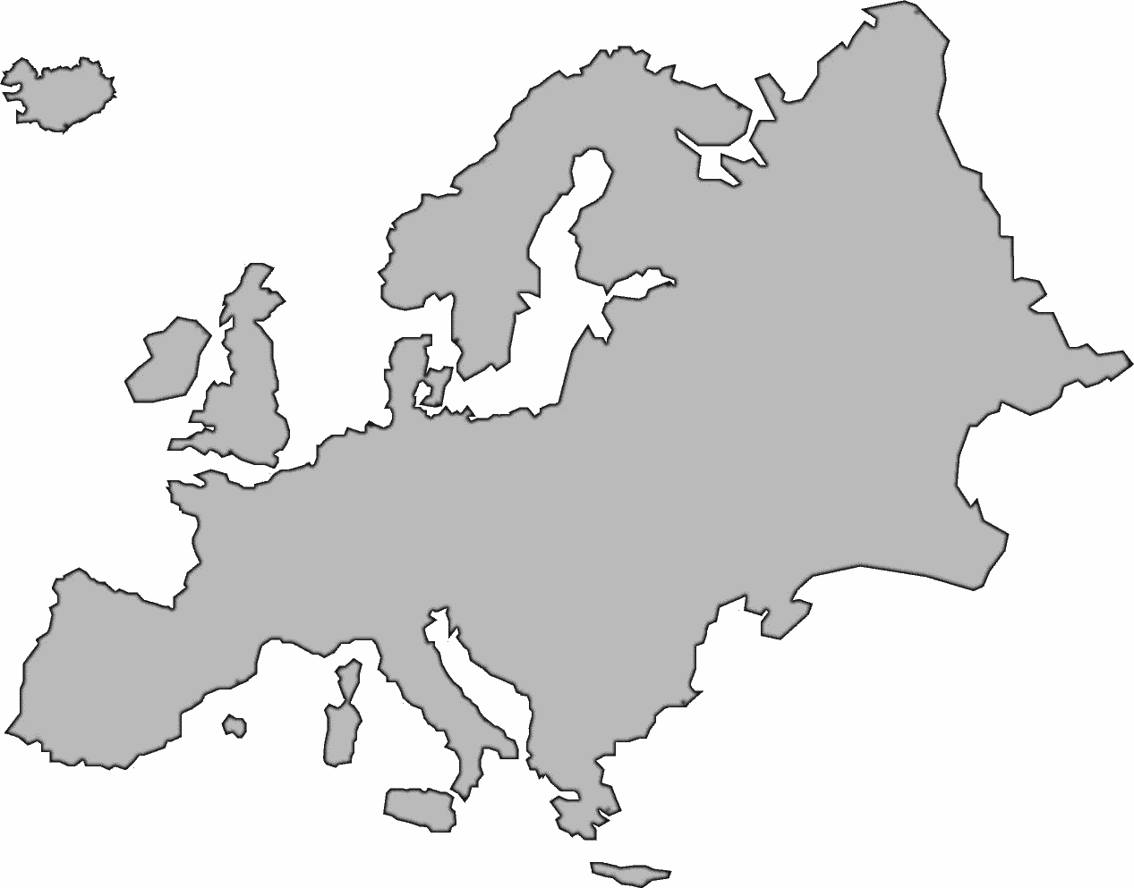 Outline Map Of Europe ClipArt Best