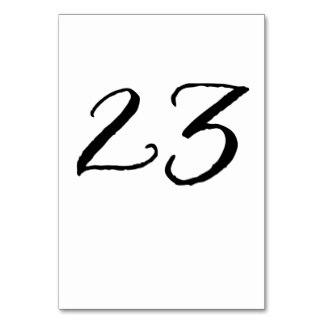 Table Number Template Table Cards, Table Number Template Table ...
