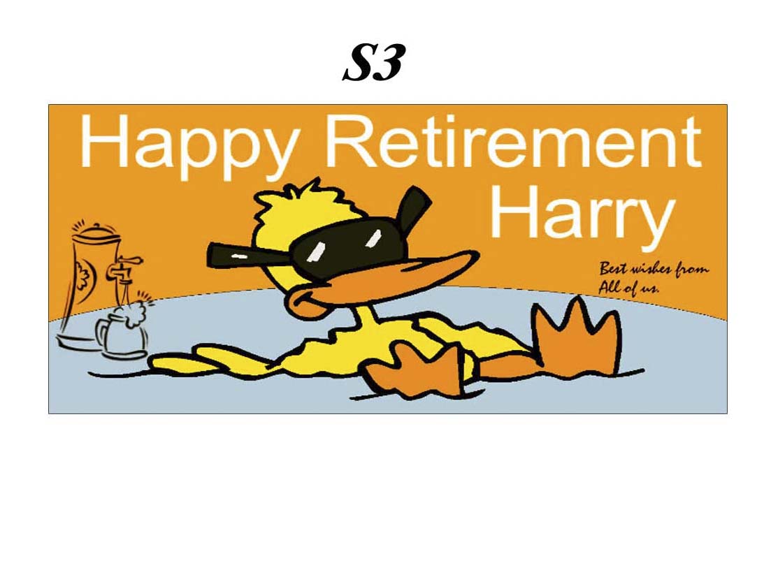 Retirement Party Supplies Happy Sign Banner Each - quoteko.