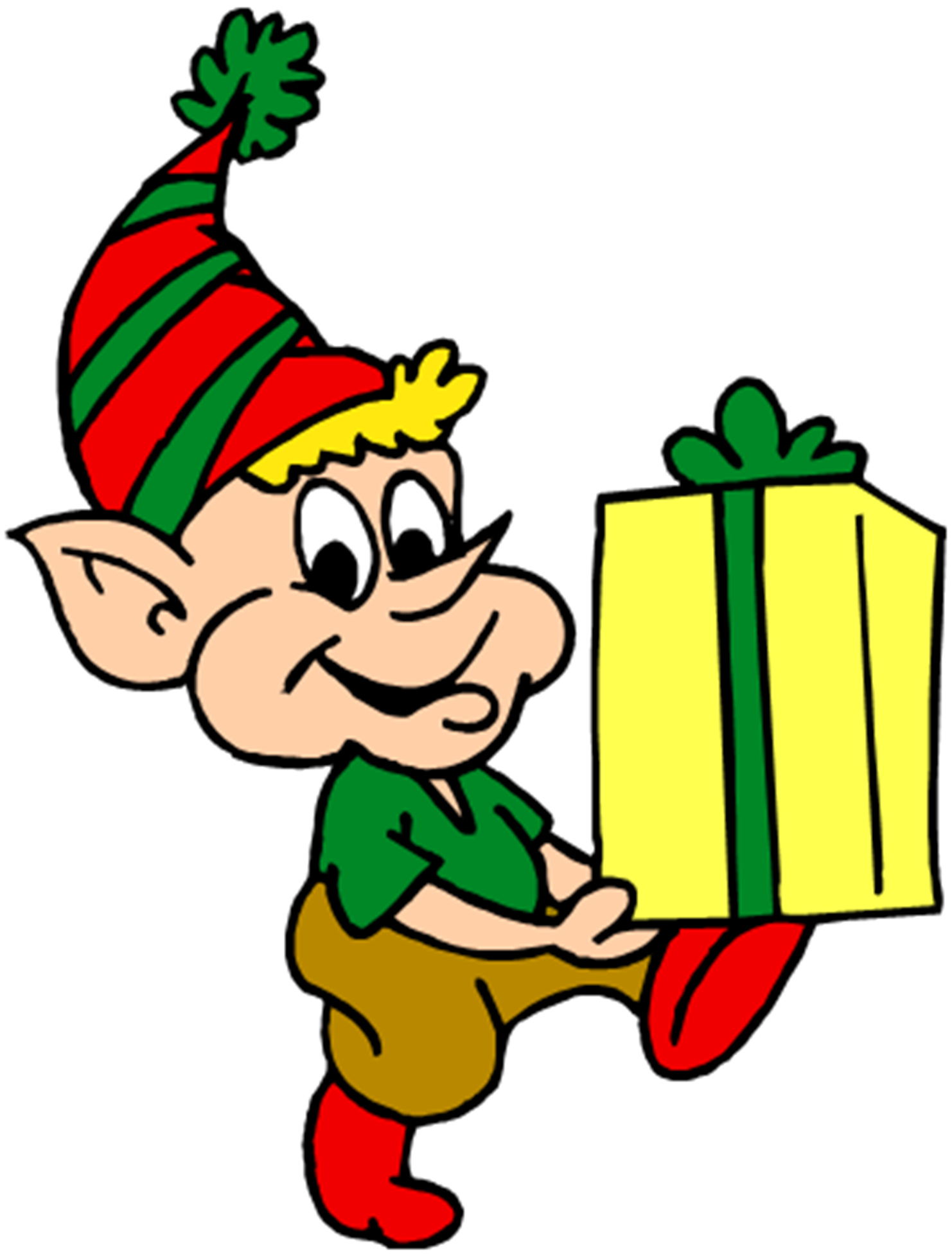 free christmas elf clipart - photo #16