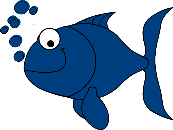 Blue Fish Cartoon - ClipArt Best