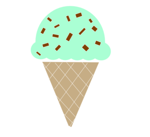 Mint Ice Cream clip art - vector clip art online, royalty free ...