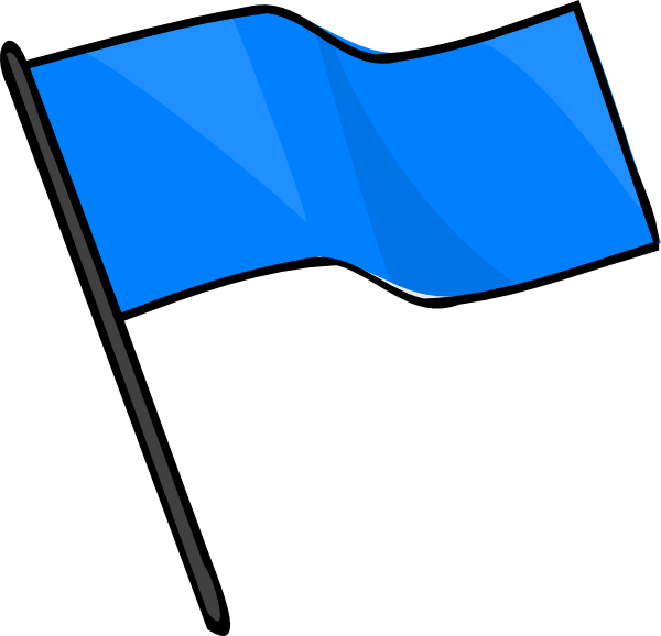 Blue Flag Clip Art - vector clip art online, royalty ...