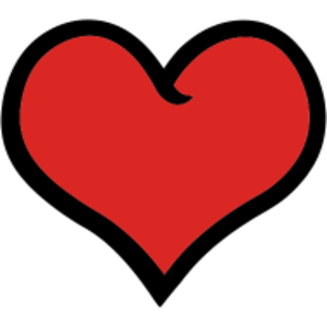 Cute Heart image - vector clip art online, royalty free & public ...