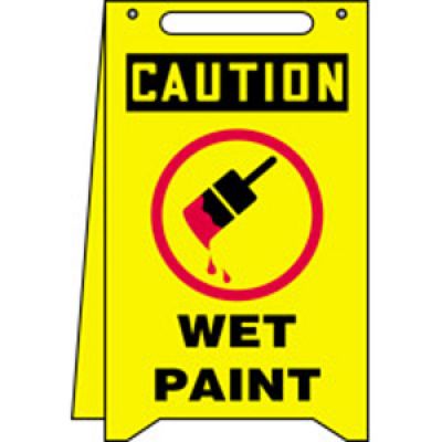 Caution Wet Paint W/Graphic - Fold Ups