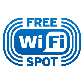Wireless Decal Sticker WiFi Free Spot Sign Vinyl X2WW8