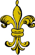 Fleur de lis for Custom Coat of Arms & Family Crest Clip Art