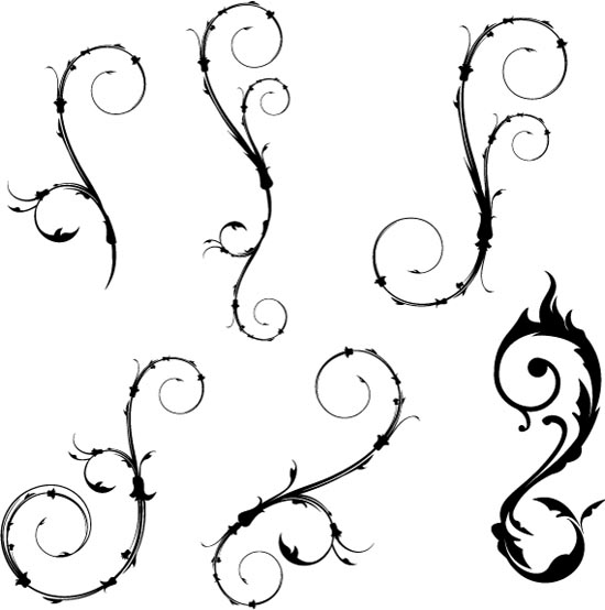 13 Useful Swirl and Flower Vectors » Blog Archive » PrintPlace.com ...