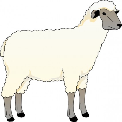 Sheep Ewe clip art Vector clip art - Free vector for free download