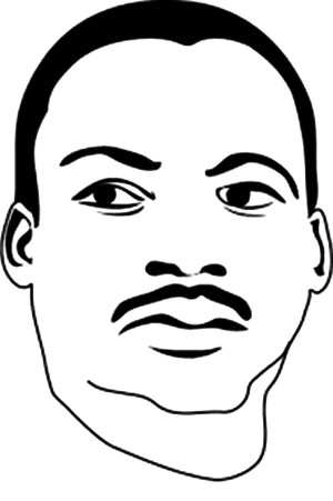 Dr Martin Luther King Jr Emblem Coloring Page: Dr Martin Luther ...