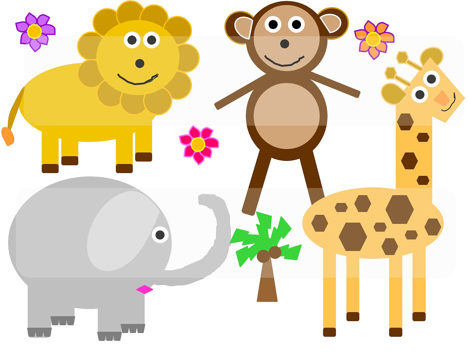 clipart of baby jungle animals - photo #34