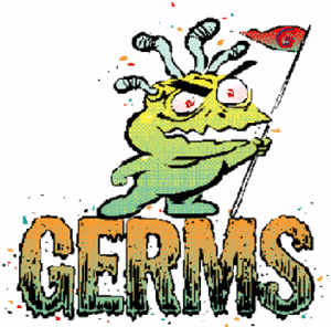 Animated Hands With Germs Clipart