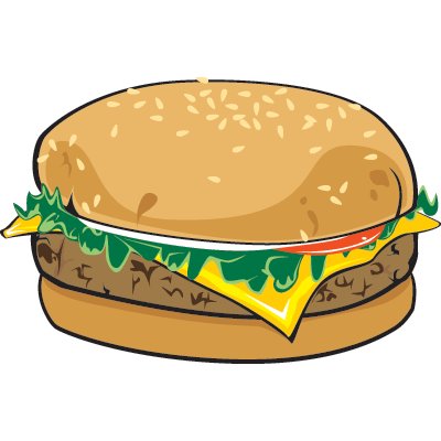 Veggie burger clipart