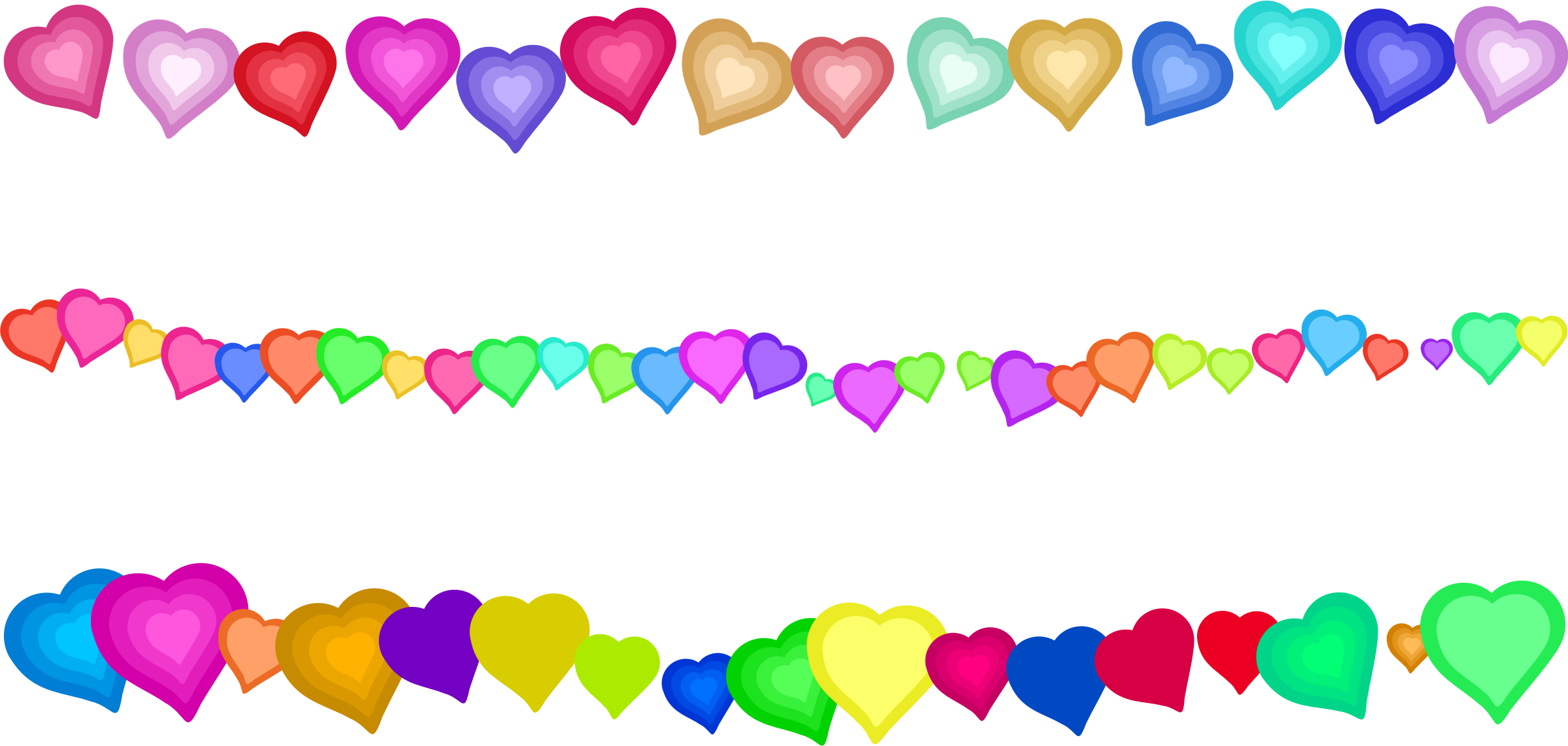 Clipart - Heart Page Border Decorations