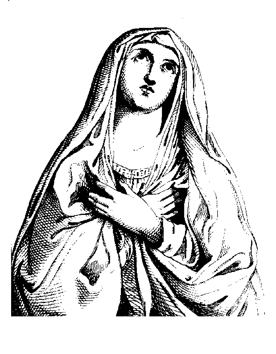 clipart of mary the mother of jesus - photo #29