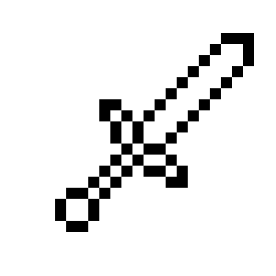 piq - pixel art | "MC-Template (Sword)" [100x100 pixel] by ...