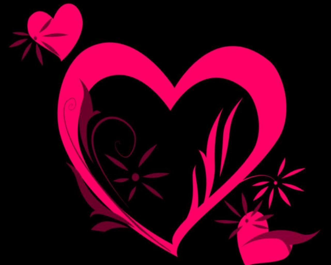 hot pink hearts - (#204) - HD Wallpapers - Abstract HQ Wallpapers ...