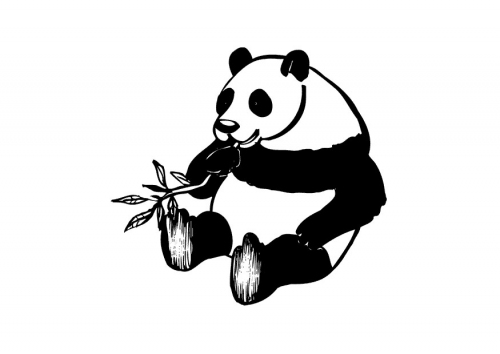 Easy to Color giant panda coloring free animal coloring pages ...