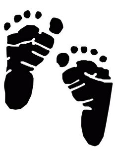 Baby Feet Silhouette - ClipArt Best