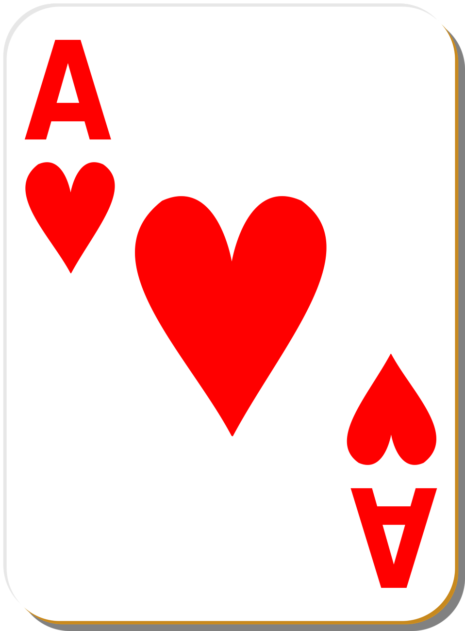 Playing Card | Free Stock Photo | Illustration of an Ace of Hearts ...