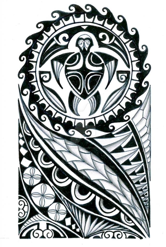 Polynesian Tribal Design - Tattoo Ink