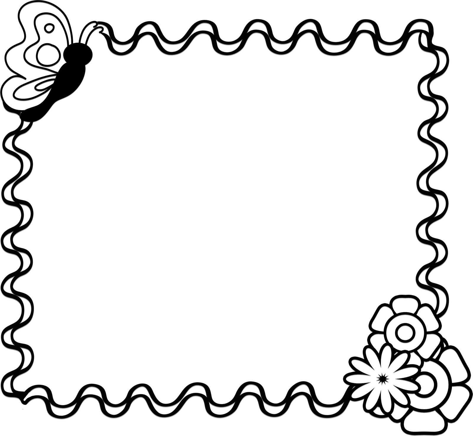 Free Black And White Clipart Borders