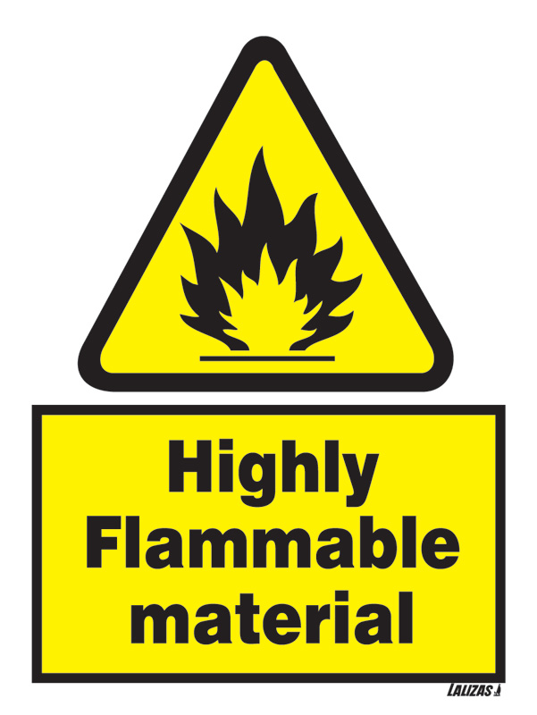LALIZAS IMO SIGNS - Highly Flammable Material