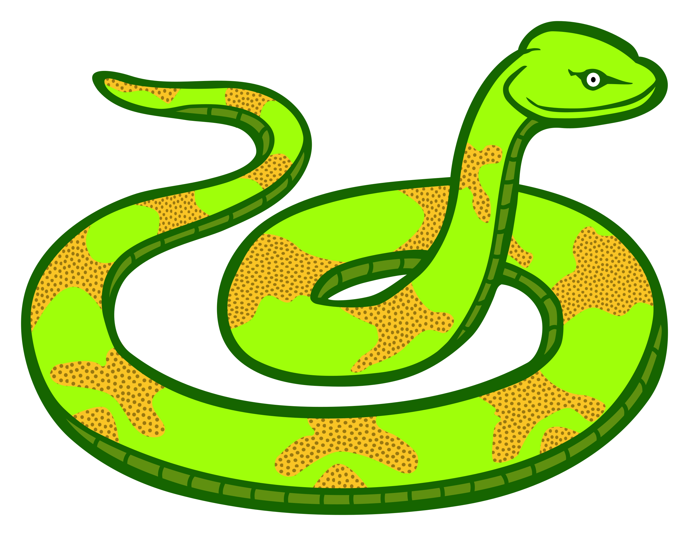 Green Snake Vector Clipart - Free Public Domain Stock Photo