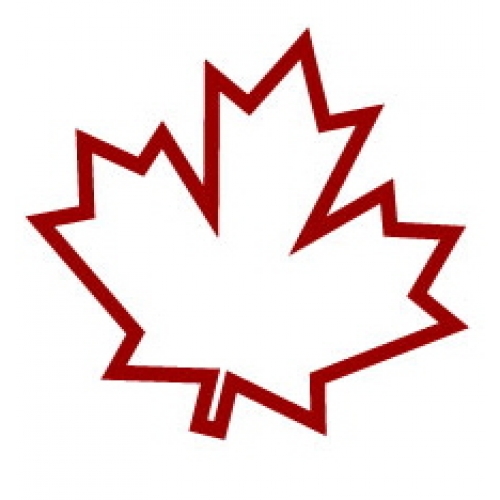 Maple leaf clipart outline
