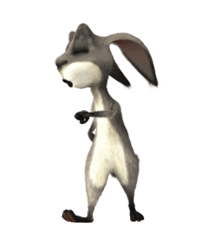 Animated Walking Rabbit Clipart