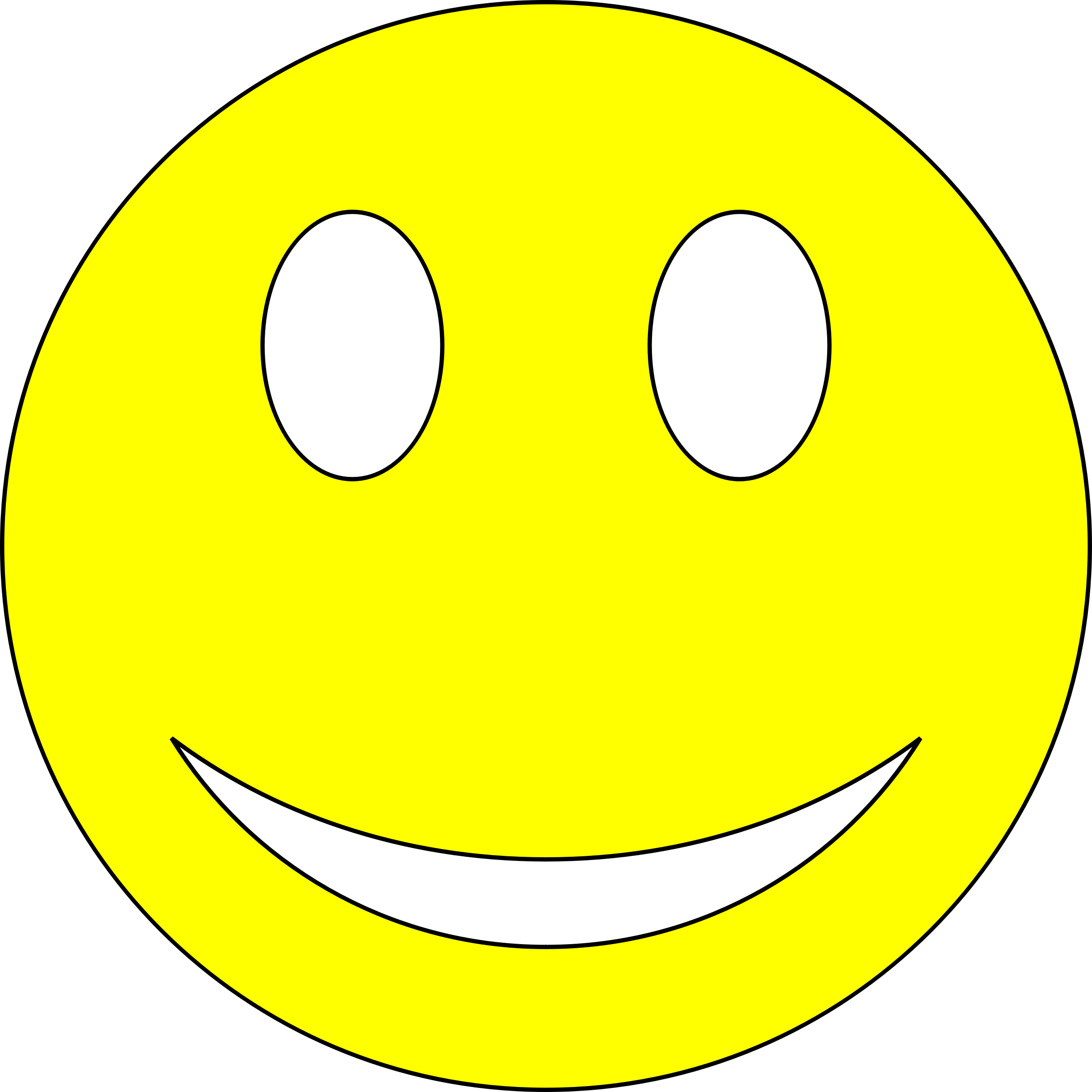 Clipart - Smiley - Yellow