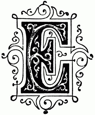 Decorative Letter E Clip Art - Leather Sectional