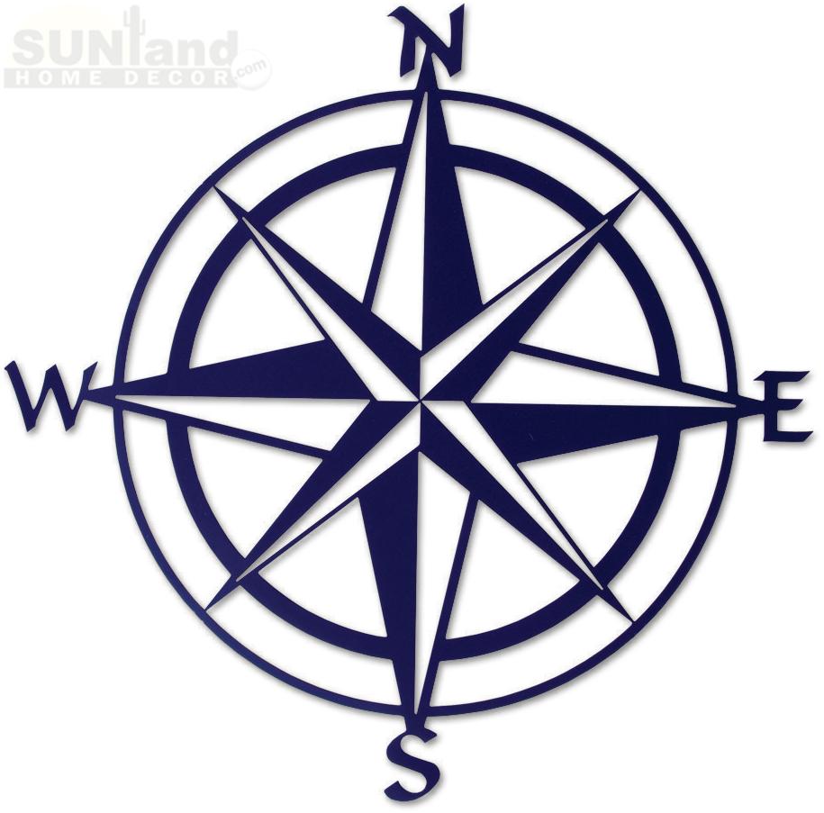 Compass rose map clipart