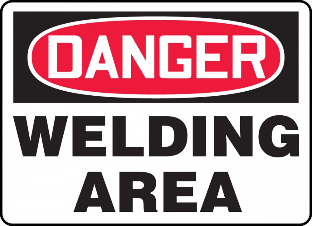 Welding Area OSHA Danger Safety Sign MWLD017