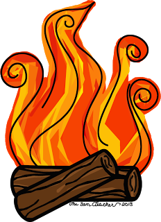 Cozy Fireplace Clipart