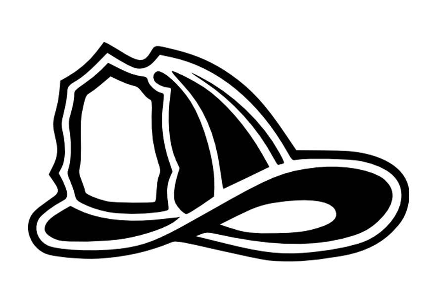 Coloring page fire brigade helmet - img 16656.