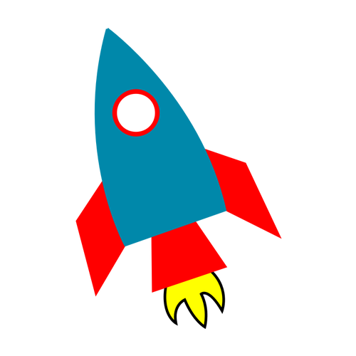 1427 free retro rocket vector | Public domain vectors