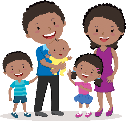 Happy family clipart png