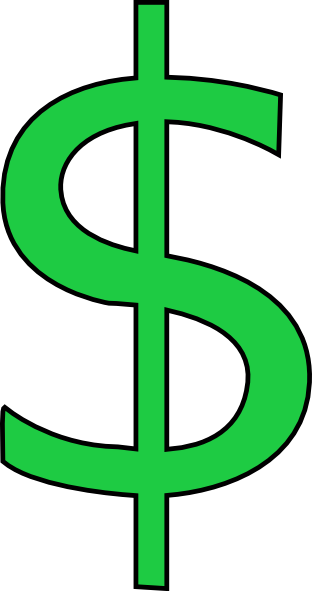 Money sign clipart no background