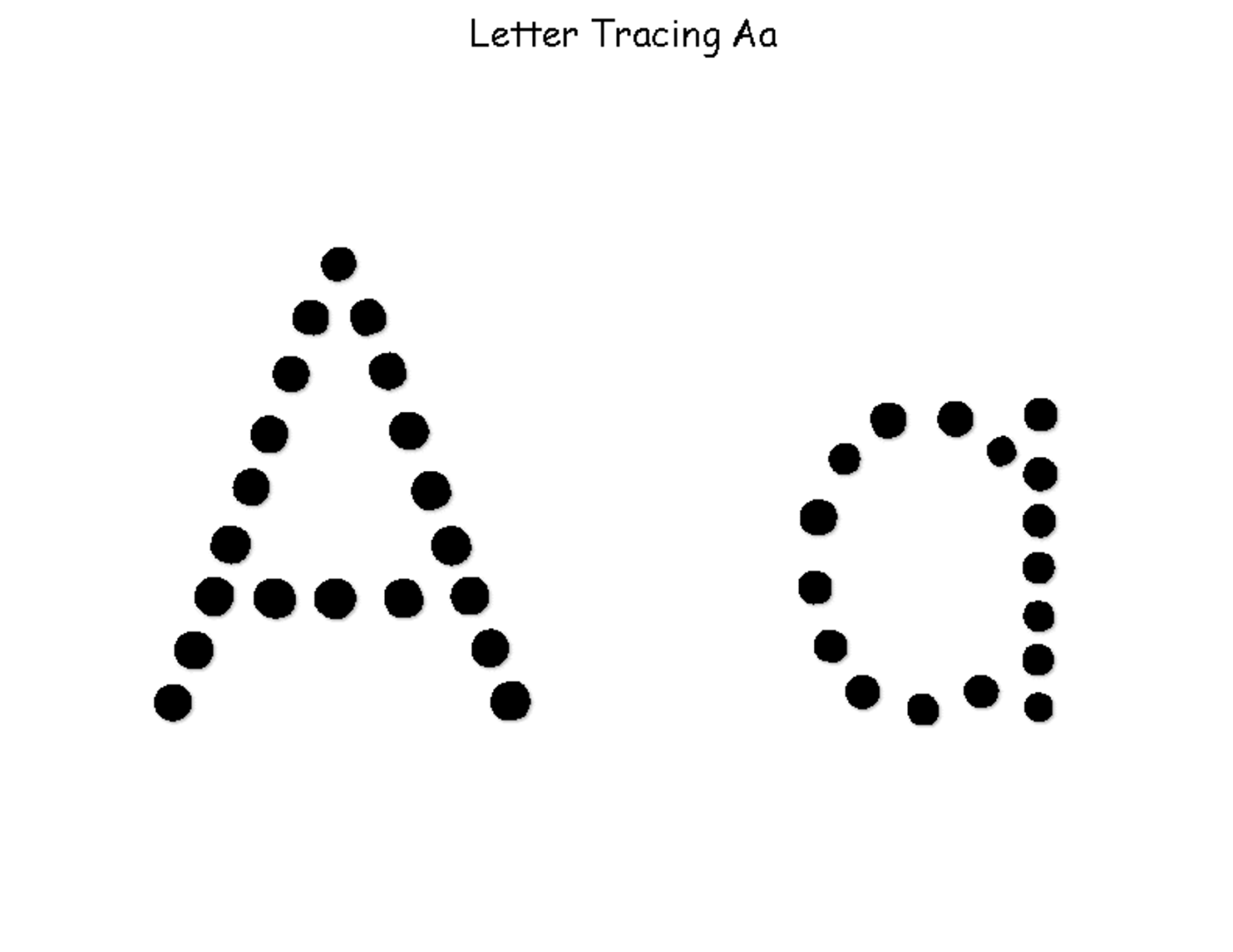 Trace the Letter A Best Quality | Kiddo Shelter
